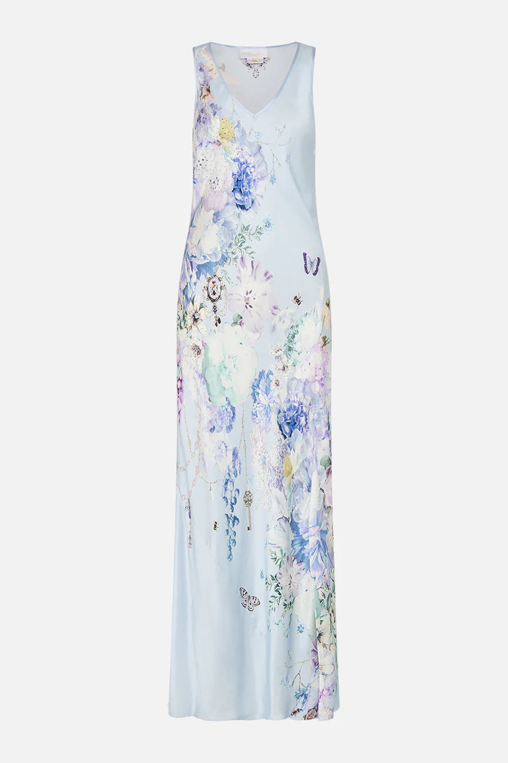 CAMILLA Butterfloria silk maxi dress