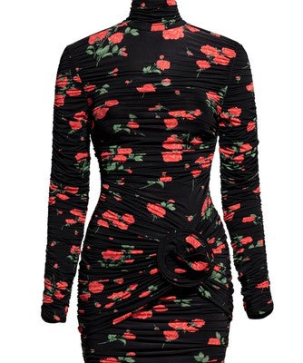 MAGDA BUTRYM rose dress black