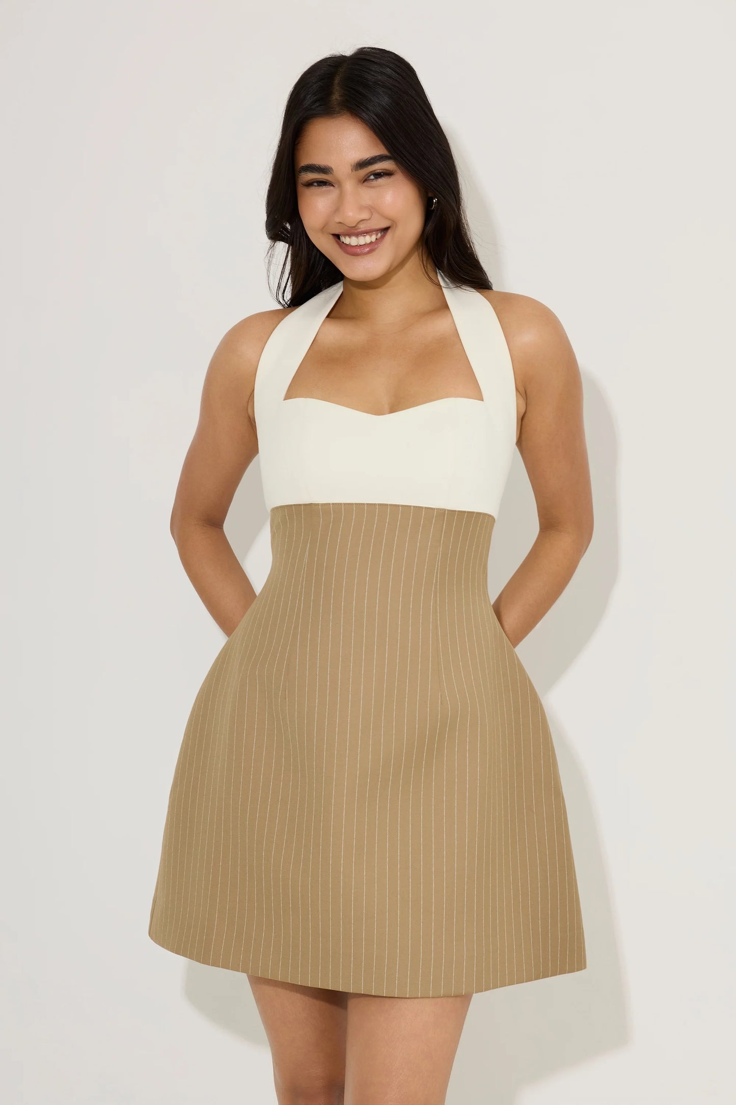 ODDMUSE Pinstripe Mini Dress