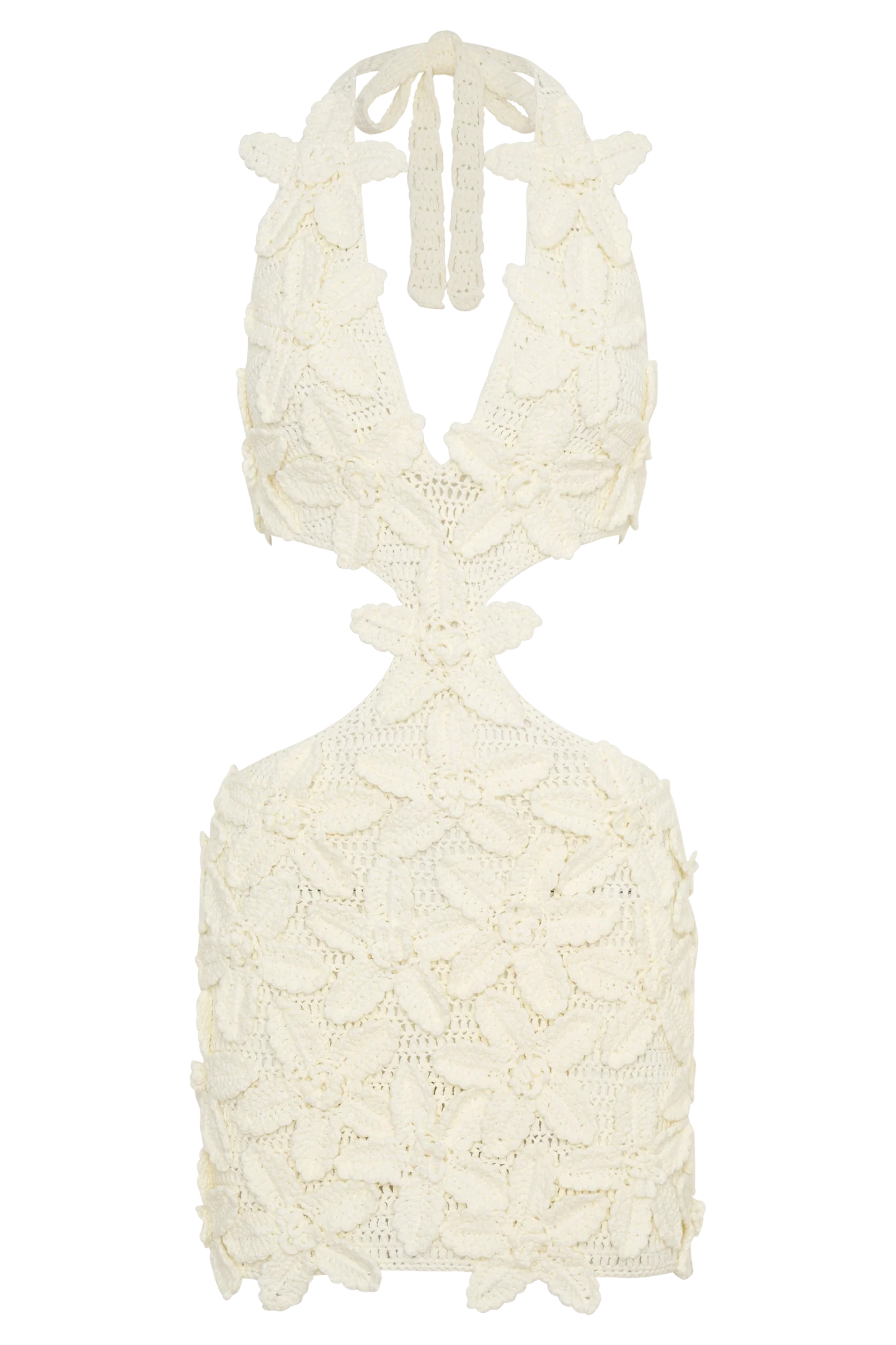 MESHKI Jaylene Crochet Mini Dress