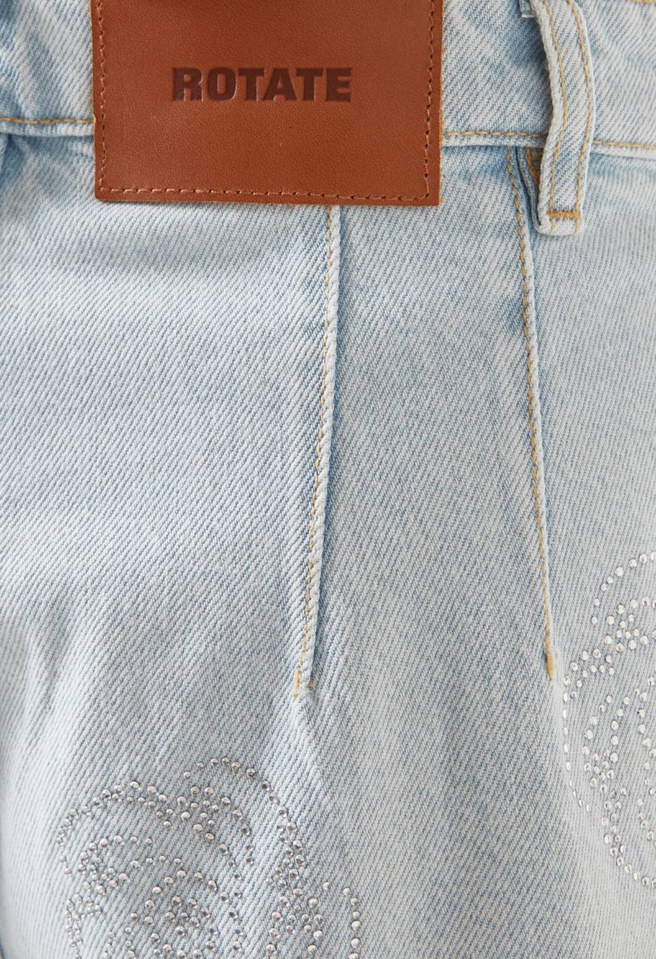 ROTATE denim studded set