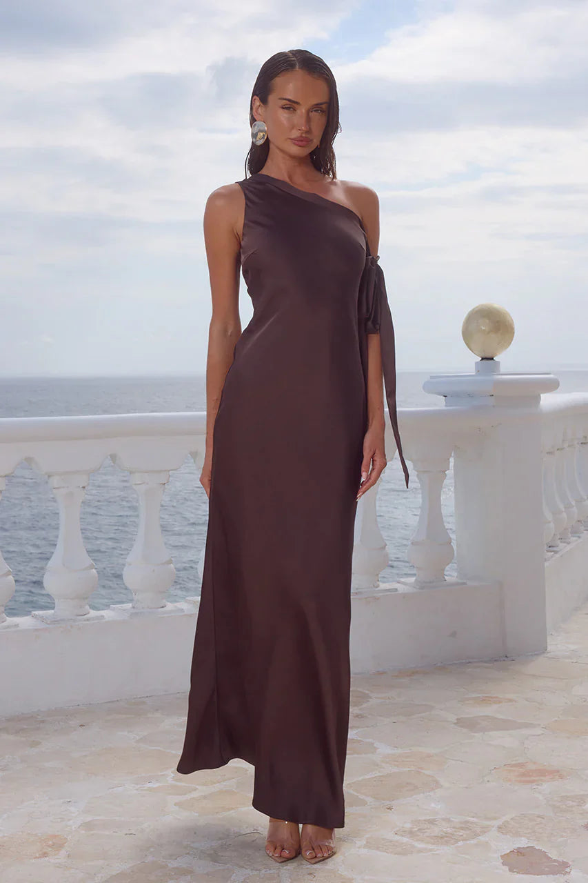 RUNAWAY Viola dress chocolate