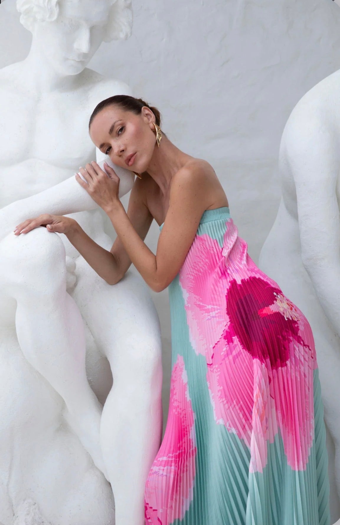 L’IDEE Bisous strapless dress