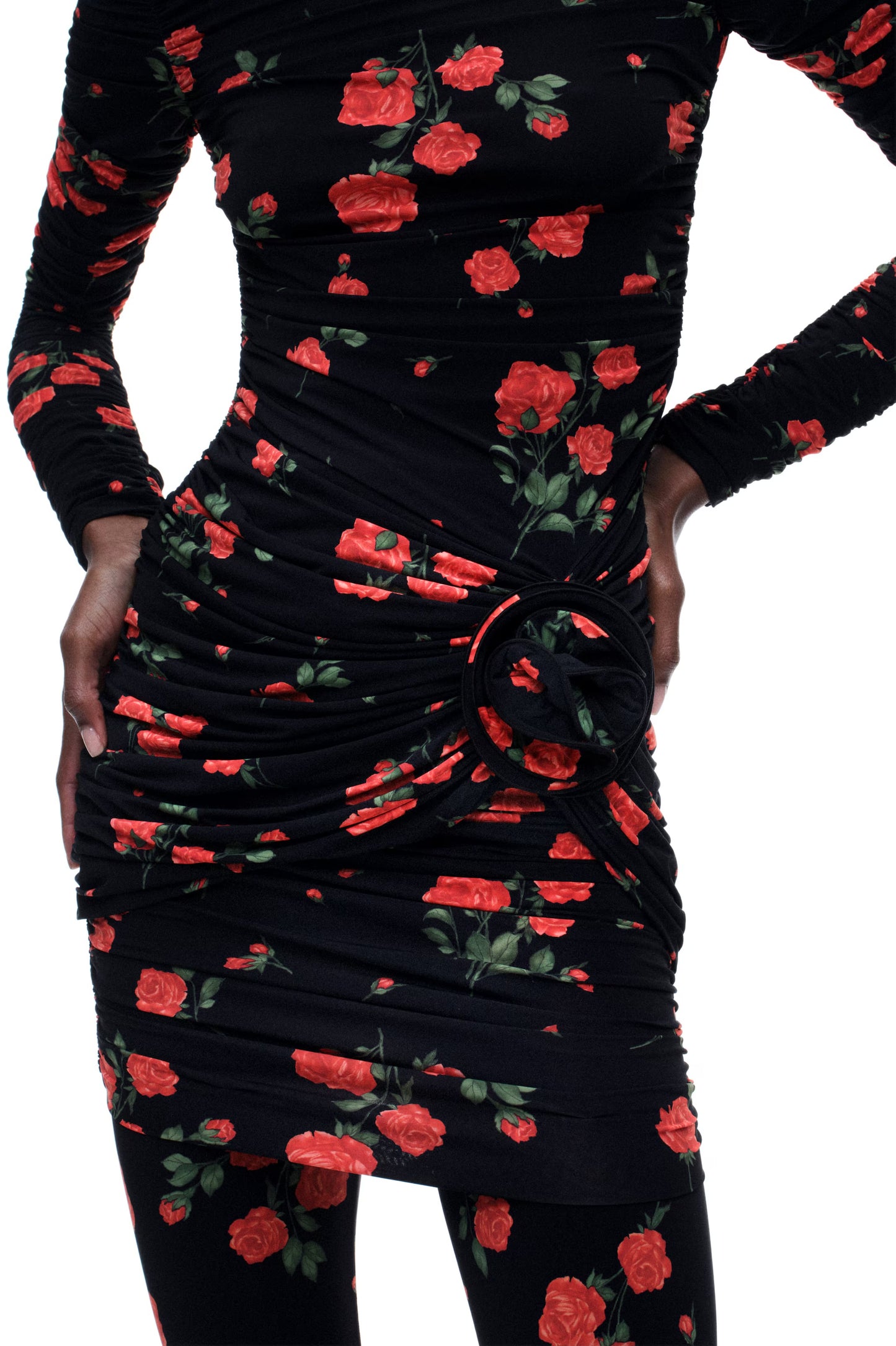 MAGDA BUTRYM rose dress black