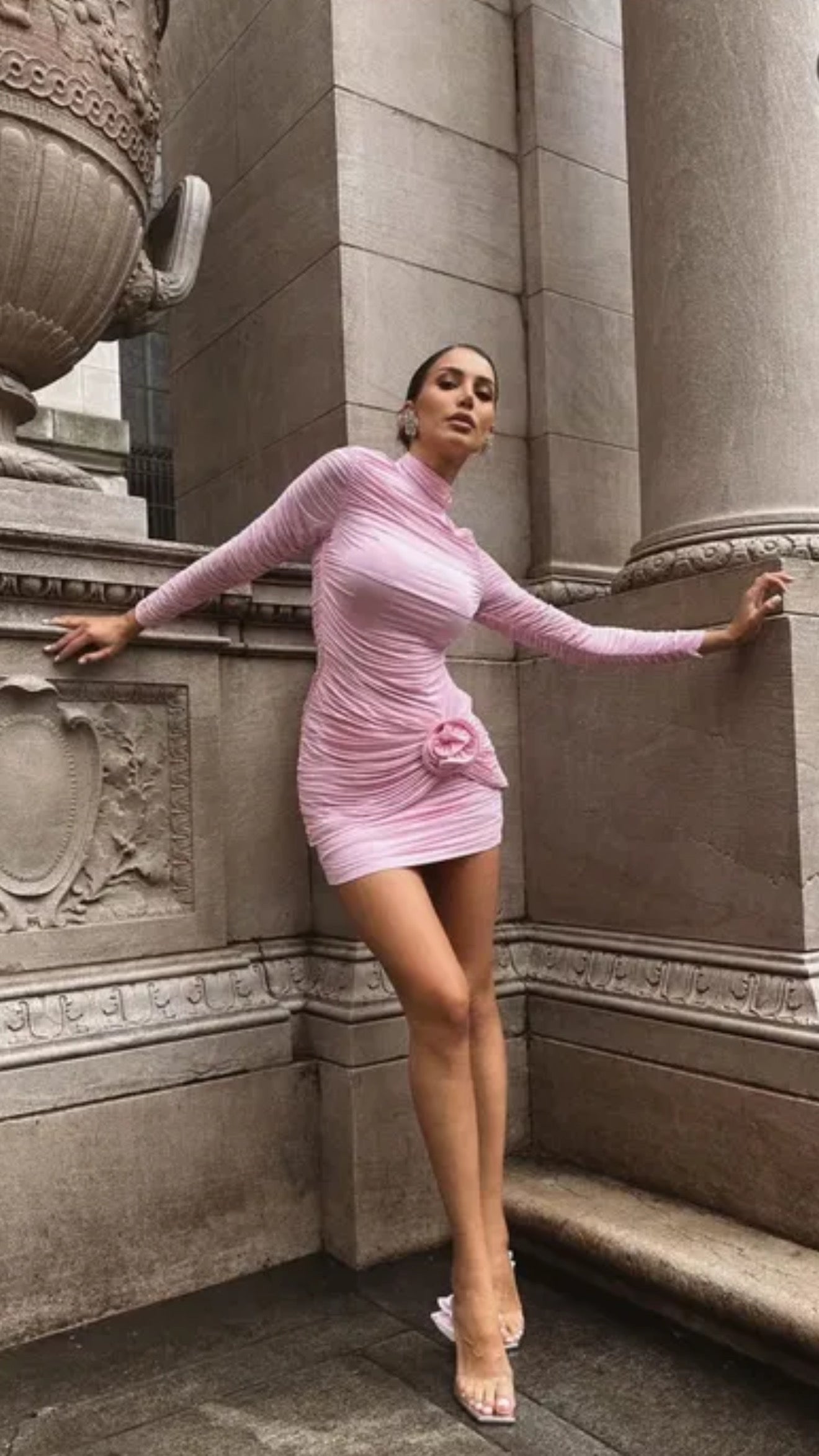 MAGDA BUTRYM rose dress pink