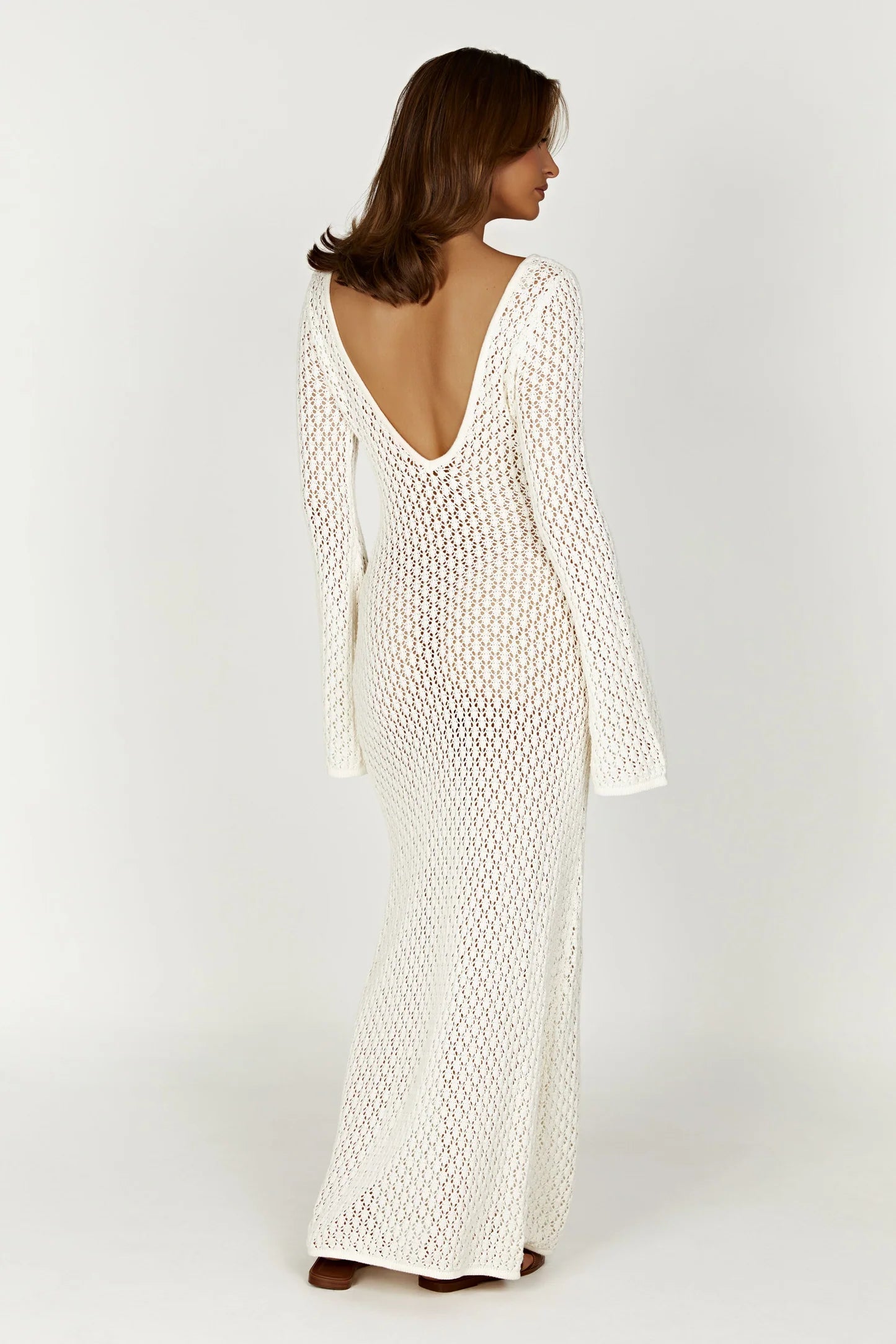 kayleigh crochet knit mini dress Kayleigh Crochet Knit Mini Dress