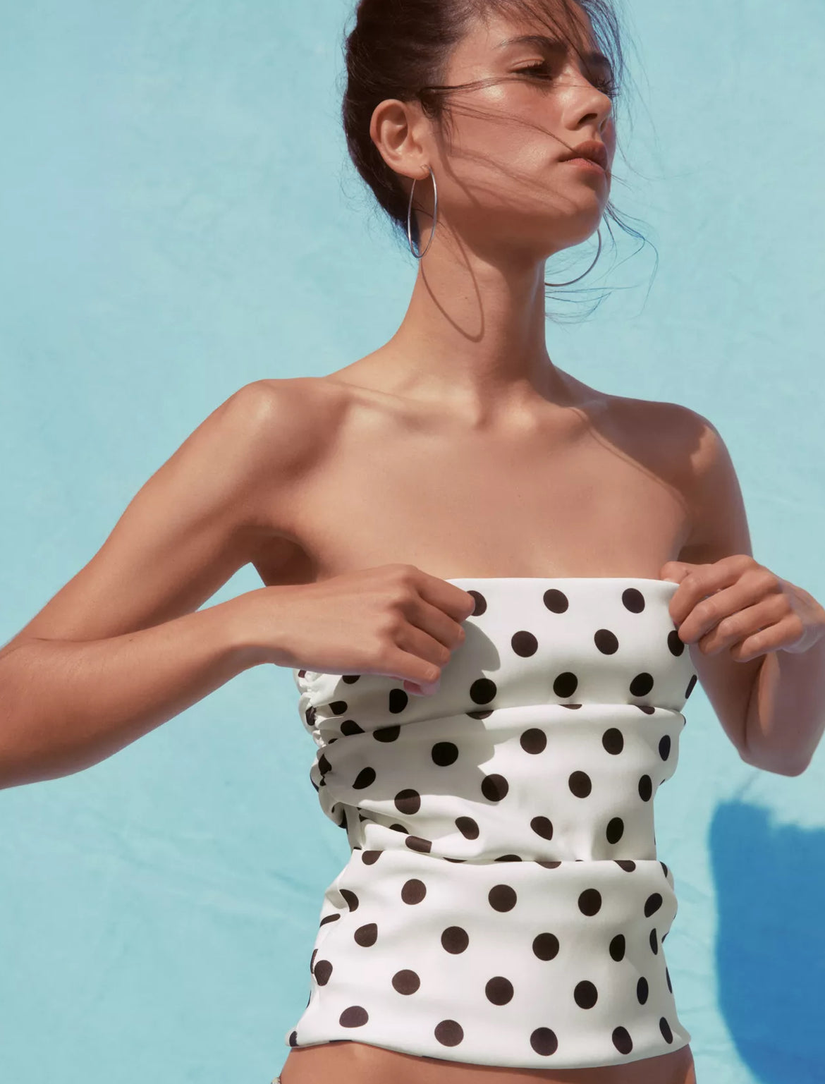 ZARA Polka dot top and skirt
