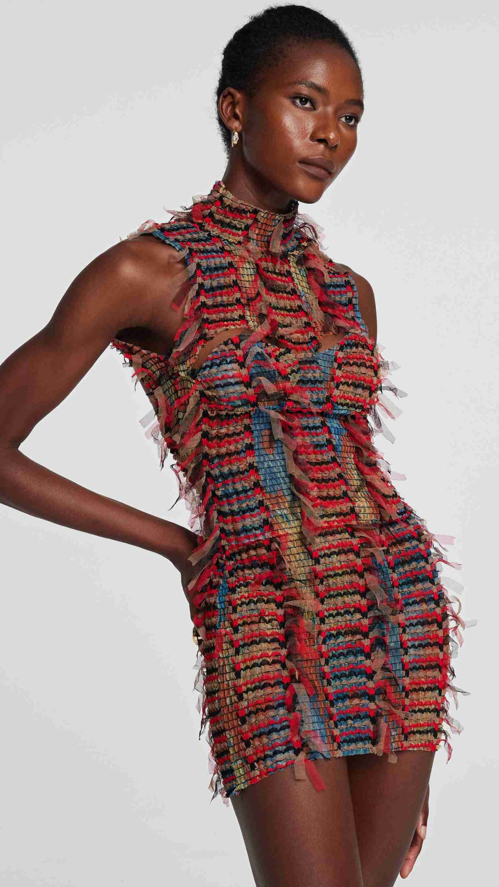 INNOVAREDENIM Adhara fringe dress