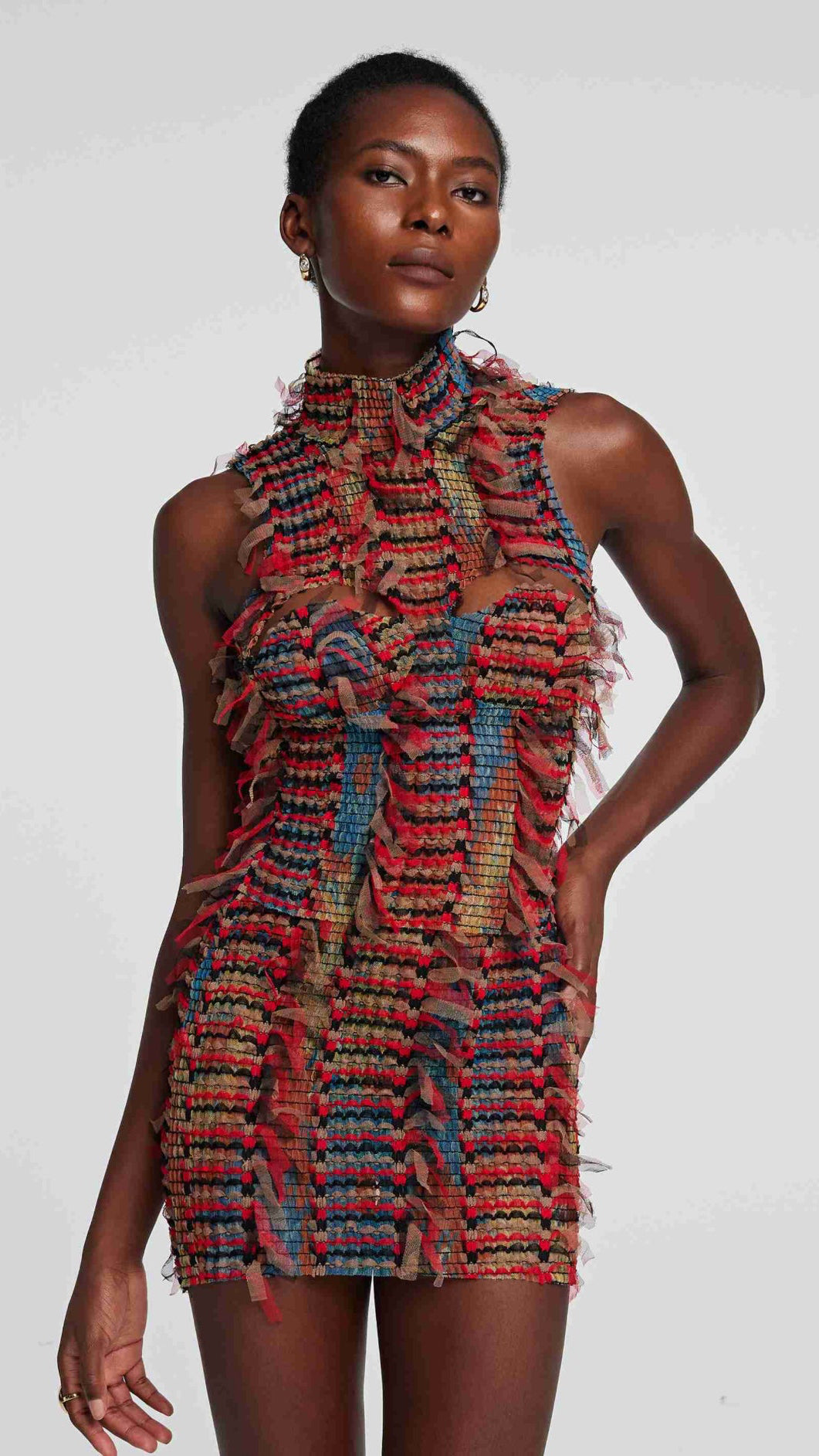 INNOVAREDENIM Adhara fringe dress